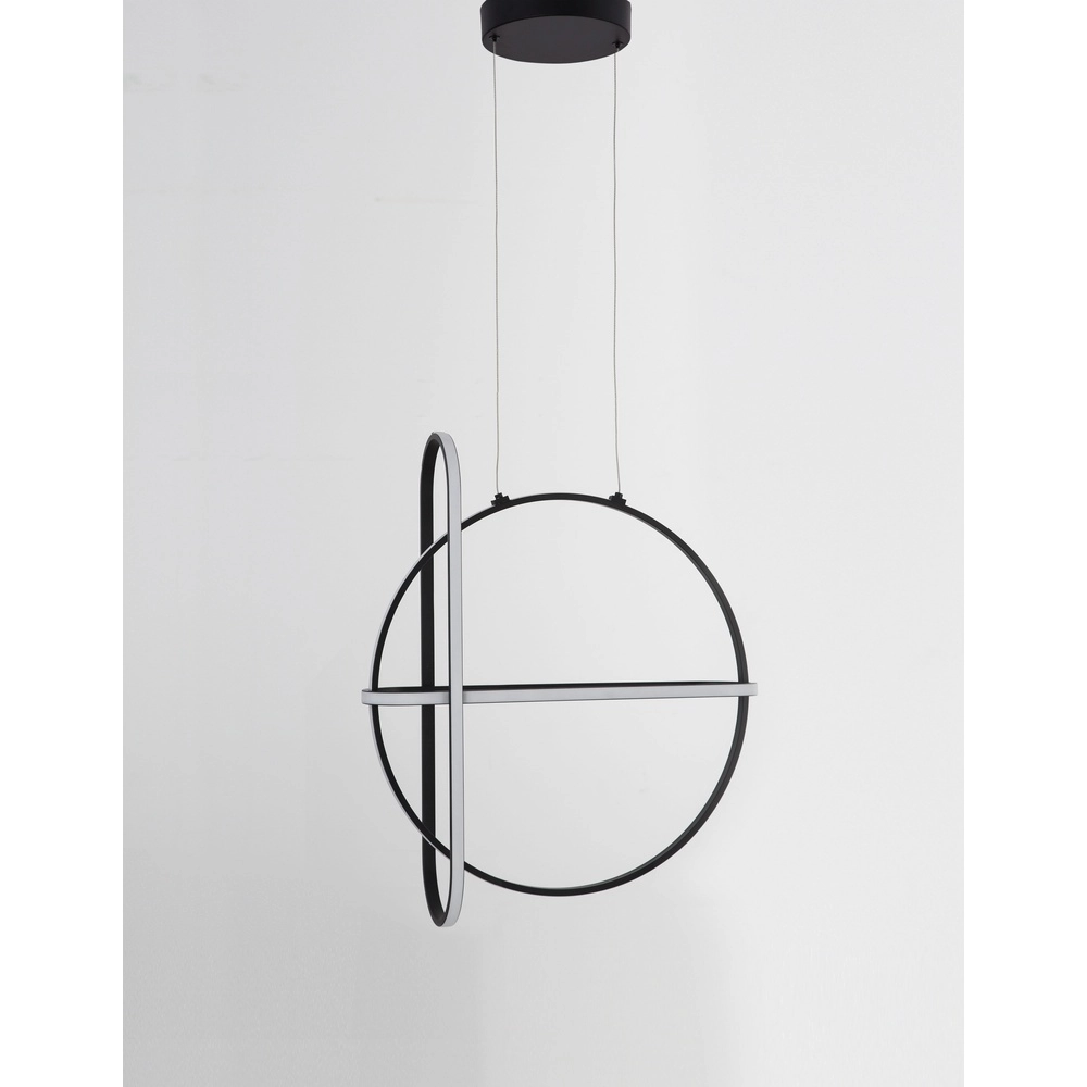 Suspension design Arte rond noir Lyora 5212017426048