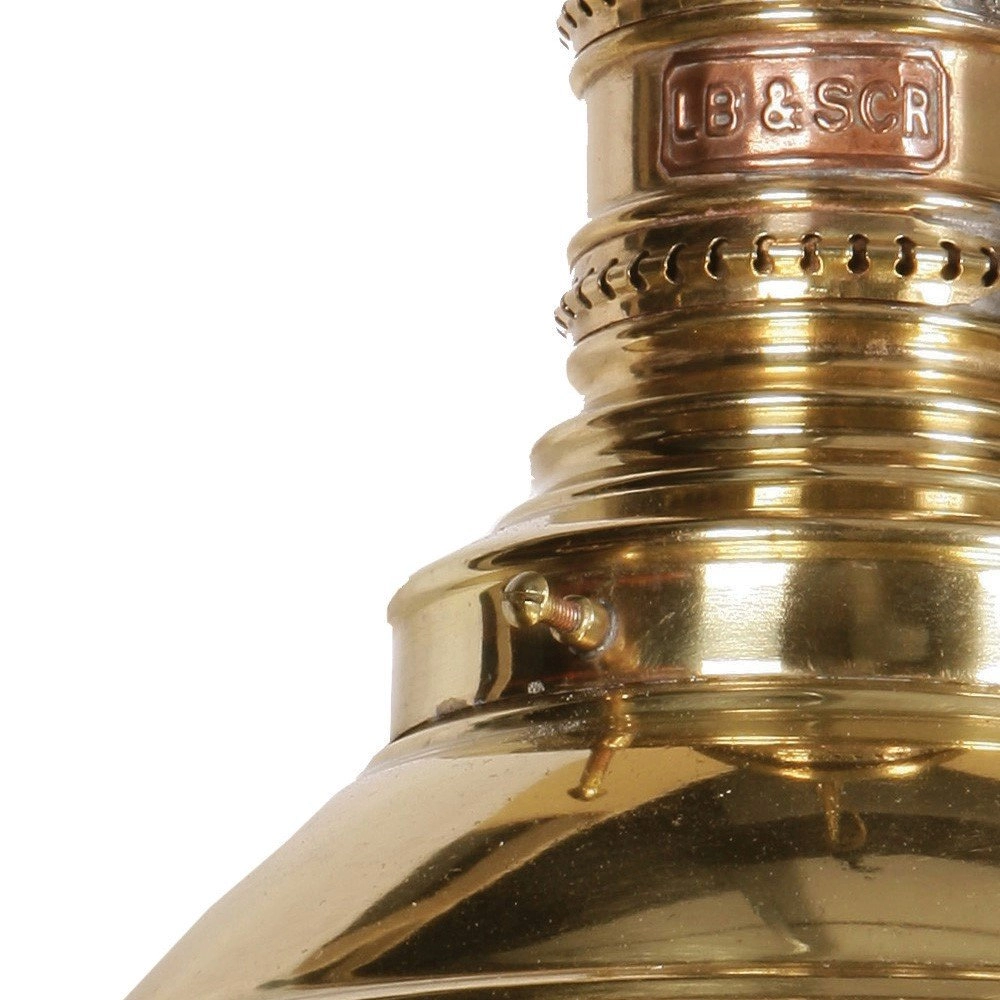 Lampe suspendue antique Victoria Station laiton (pb) Limehouse