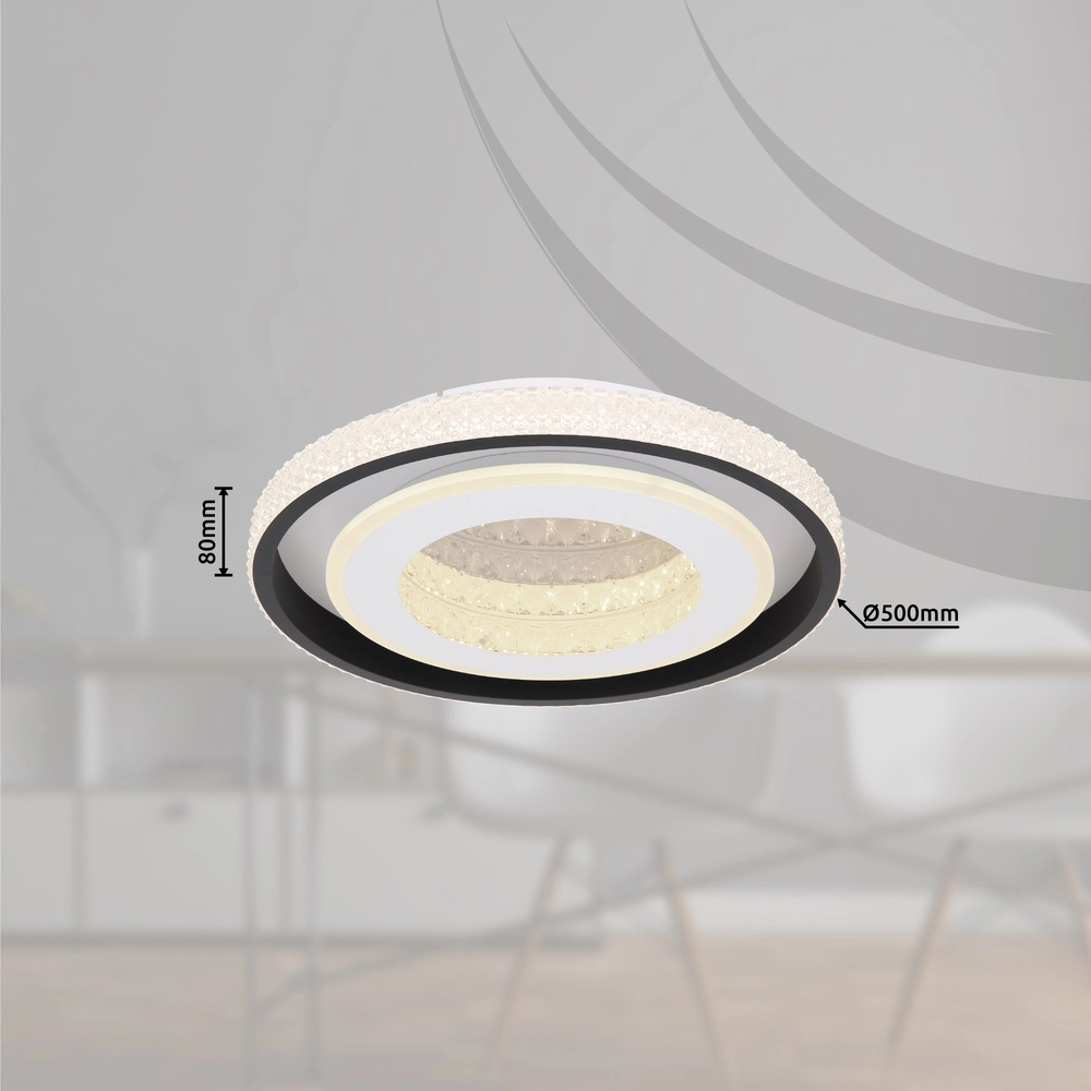 Éclairage de plafond Lucky blanc avec noir Globo 9007371419920