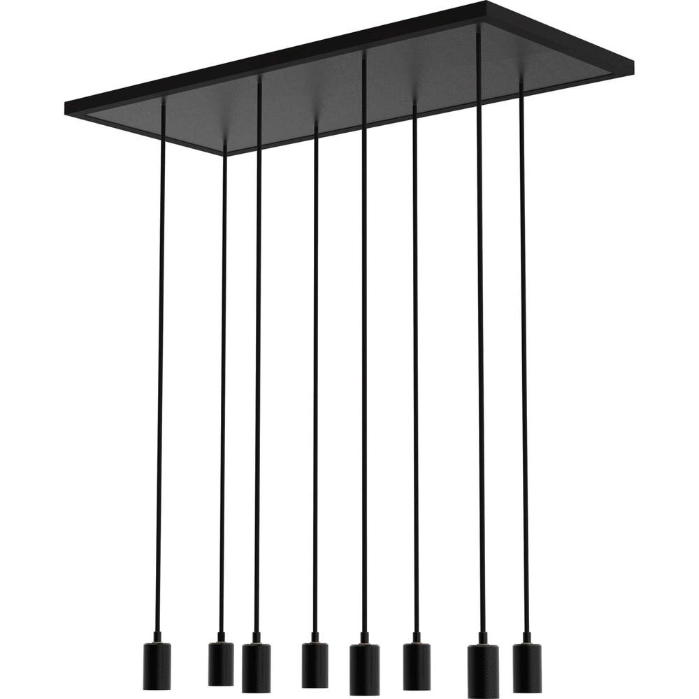 Lampe pendante noire Madox 8 lumières