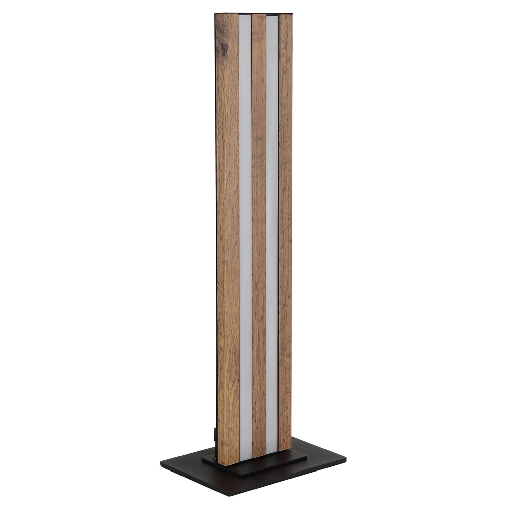 Lampe de table Hayden noir avec bois Globo 9007371583584