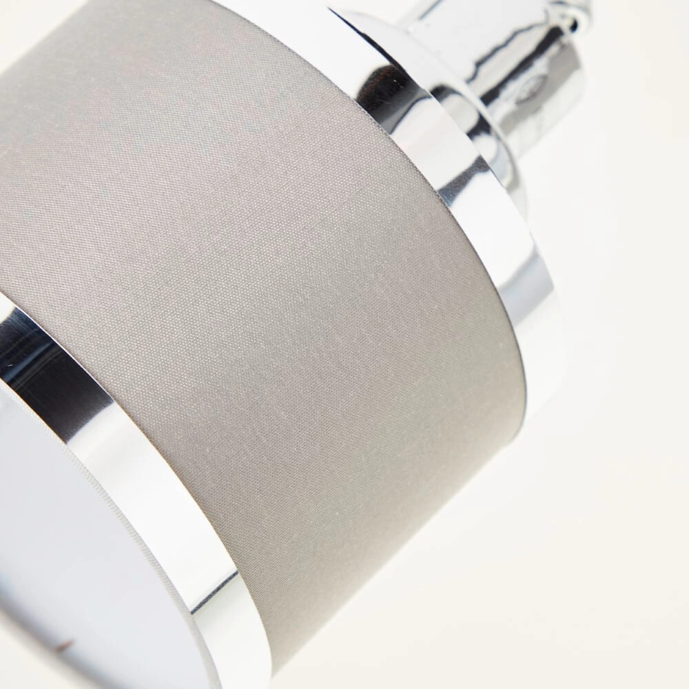 Plafonnier 4 lumières Alexia chrome et gris Brilliant 4004353424151