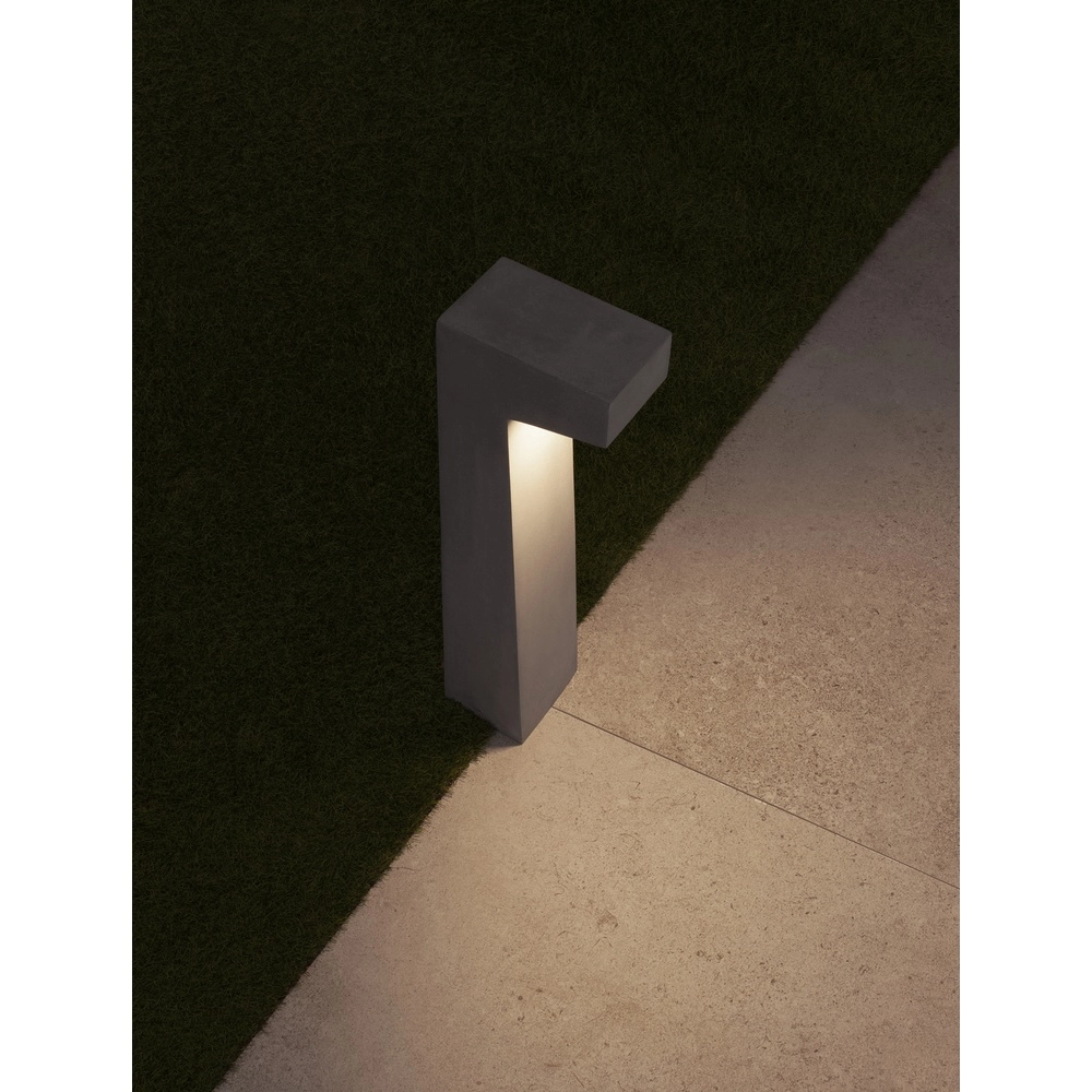 Lampe de jardin design Aran gris béton