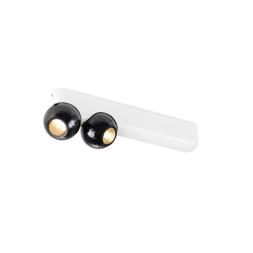 Plafonnier Dysko blanc avec double noir Plafonnier Dysko blanc avec double noir