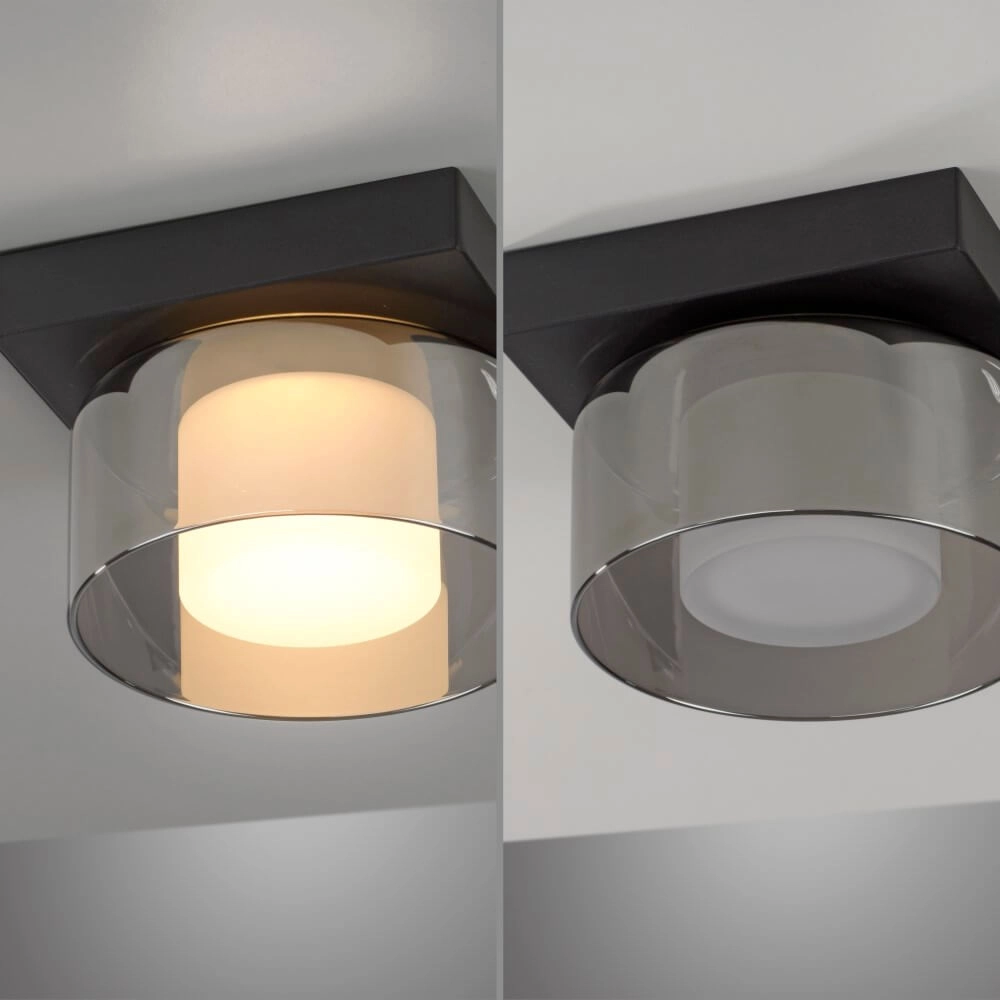 Plafonnier noir Rika 1 lumière noir Paul Neuhaus 4012248385012