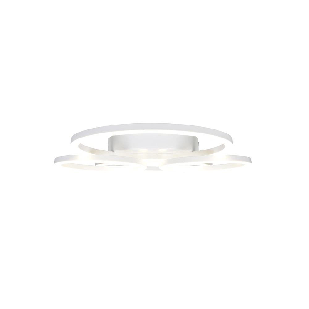 Lampe de plafond moderne Quilo Blanc rond Trio 4017807704259