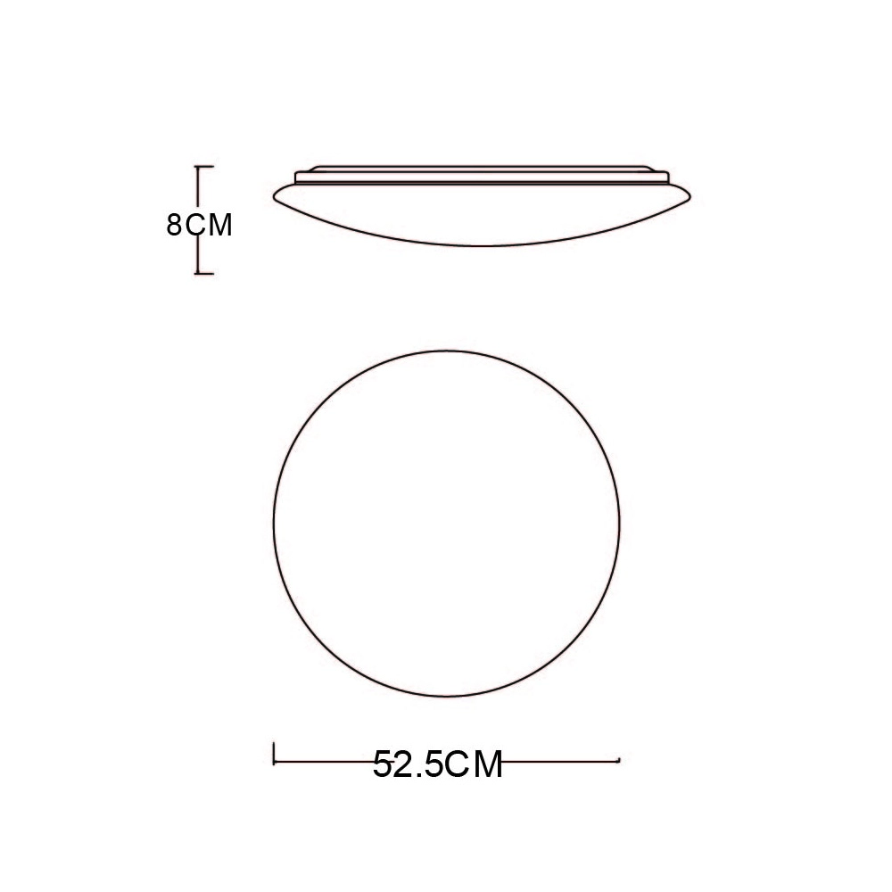 Éclairage de plafond Pierre Ø 53cm blanc Globo 9007371357697
