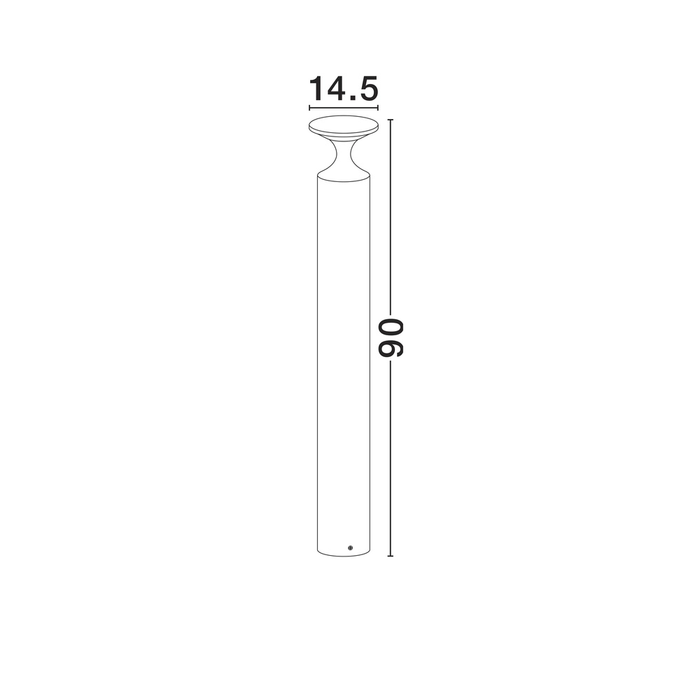 Lampe design noire Pistillo 90cm Lyora 5212017478788