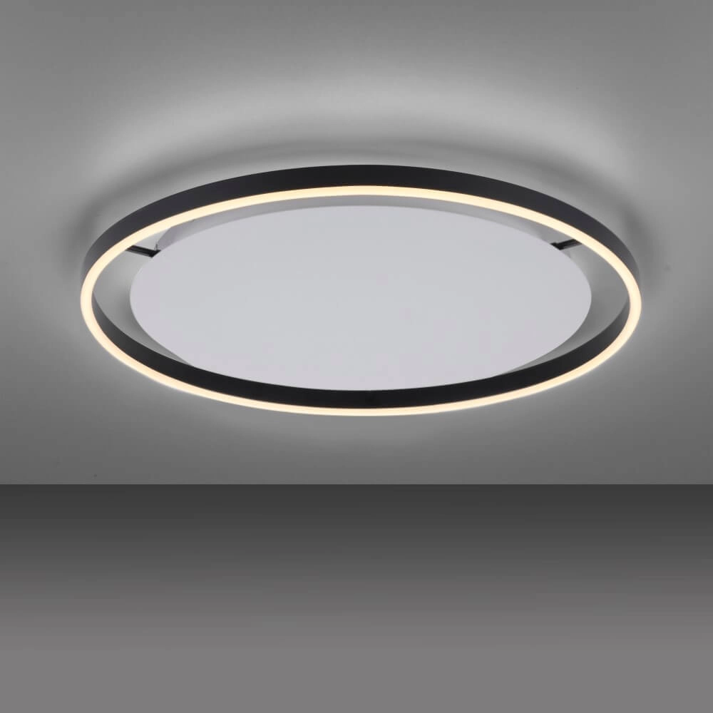 Plafonnier Ritus noir Ø 58,5cm Just Light 4043689983932