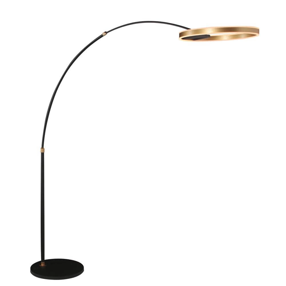Lampe à arc design Ringlux noir avec or Steinhauer 8712746177398