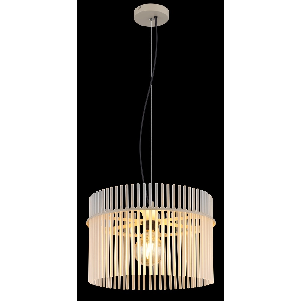 Suspension Gorley brun sable avec verre Ø 40cm Globo 9007371578702