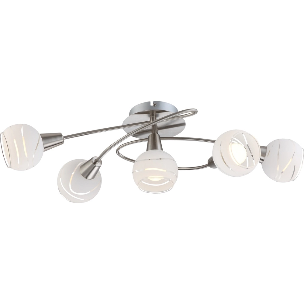Lampe de plafond Elliott 5-cinq nickels légers