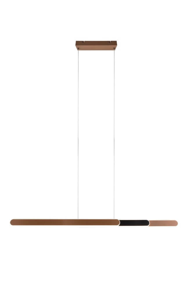 Lampe suspendue Helios 130cm marron Trio 4017807577815