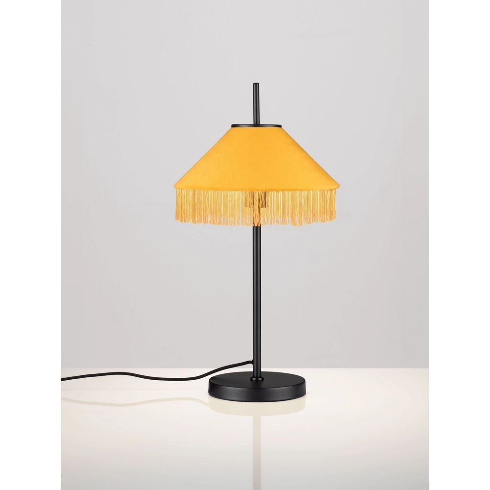 Lampe de table Tiffany Velvy jaune Lyora 5212017493798