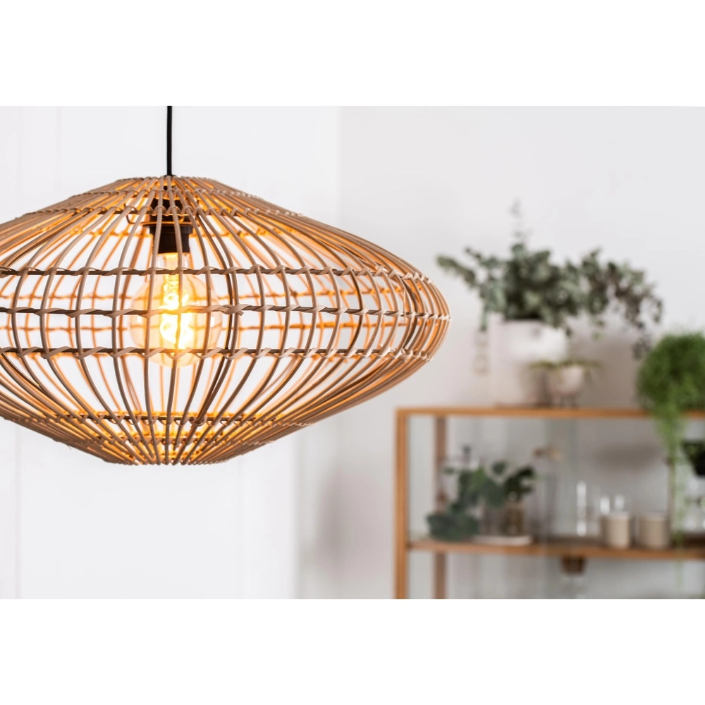 Lampe pendante en rotin Magali Ø 56cm Lucide 5411212031433