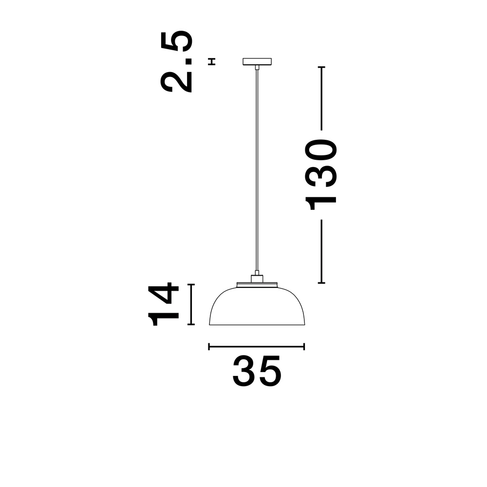 Suspension Sqube noir avec or Lyora 5212017454799