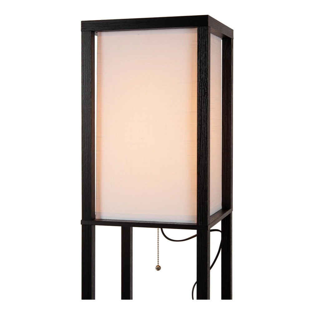 Lampe de pied Menno avec le panneau de recharge sans fil noir Lucide 5411212441607