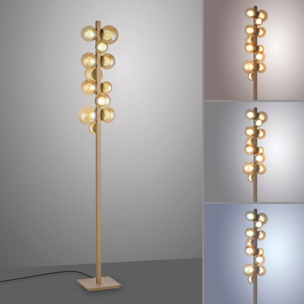 Lampadaire en bronze Pure Popup conception Paul Neuhaus 4012248385654