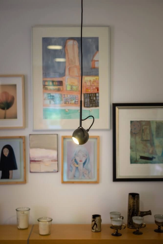 Lampe suspendue noire The Eye 150 cm ETH 8720195304562