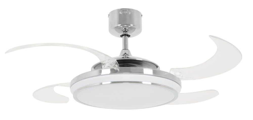 Ventilateur de plafond chromé Fanway Evo 1 Ø 122 cm