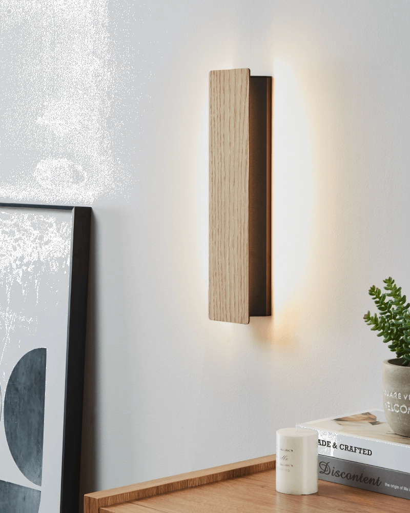 Applique en bois Zubialde Eglo 9008606327874