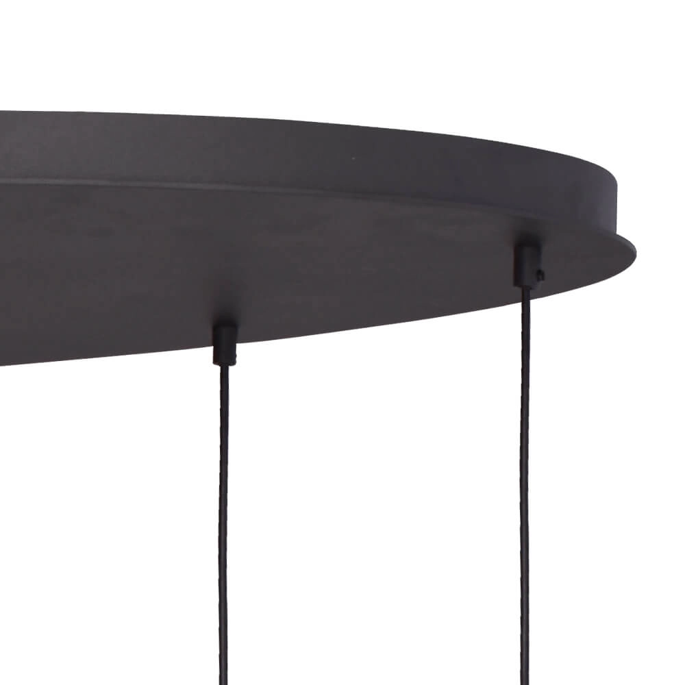 Lampe suspendue ovale Lazise Oval 8x Ø 20cm doré Masterlight 8718121303154