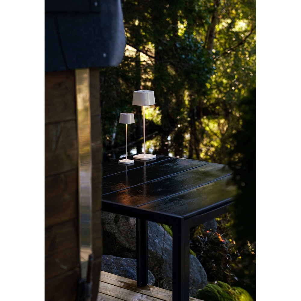 Lampe de table Capri Rechargeable brun sable brillant KonstSmide 7318300030379