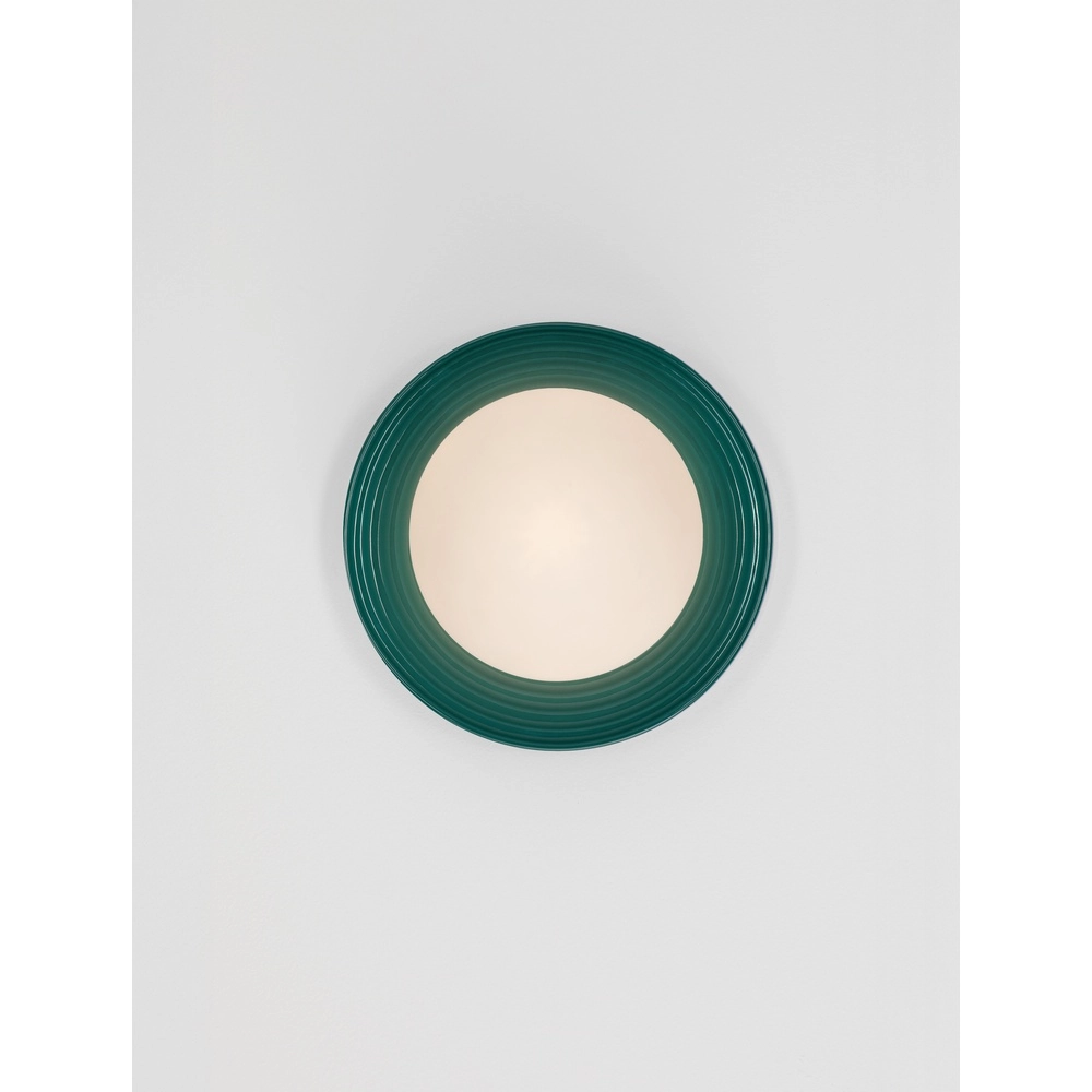 Applique murale Orbique vert Ø 22cm Lyora 5212017483881