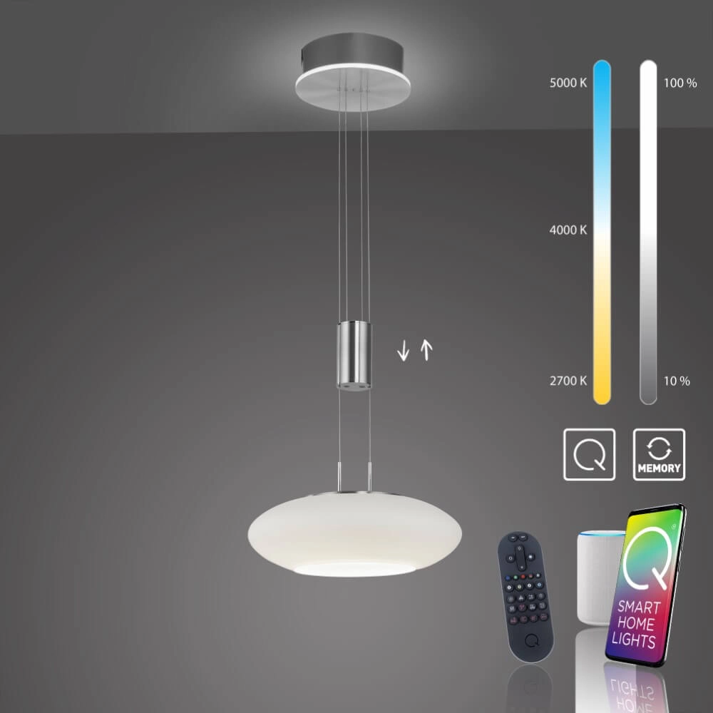 Lampe suspendue design Q-Etienne métal Paul Neuhaus 4012248350386