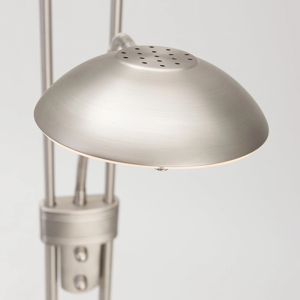 Lampadaire LED Mexlite Up 180cm - gris métallisé 3000K Steinhauer 8712746096354