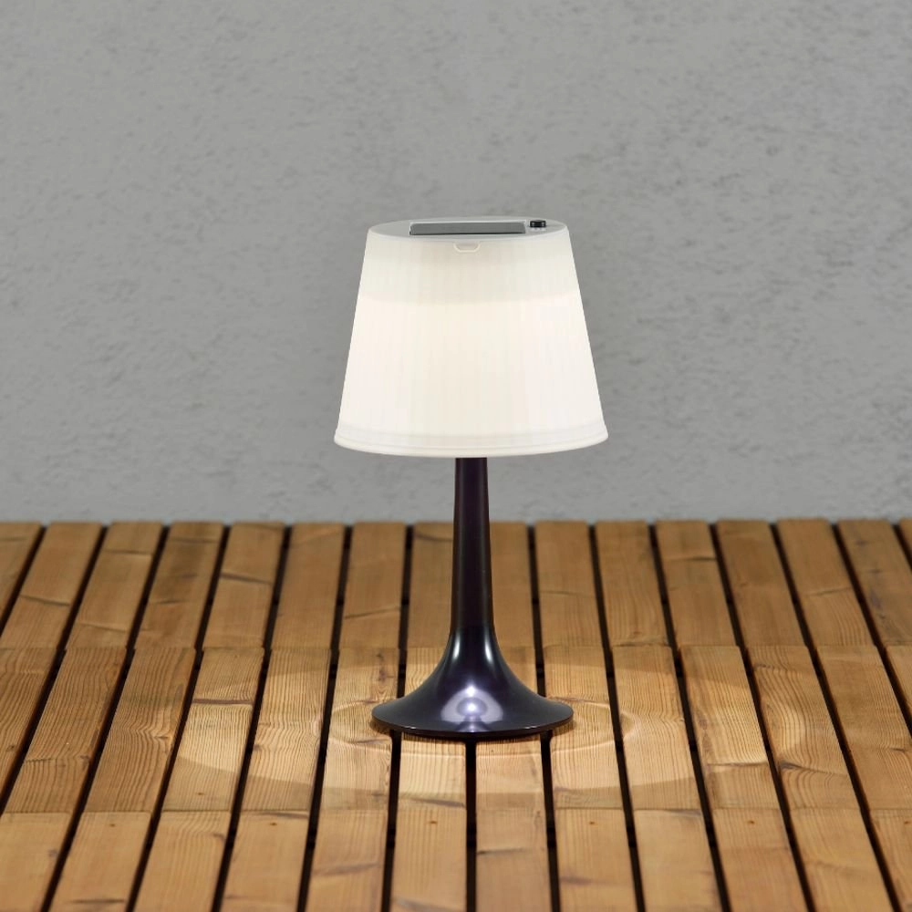 LED lampe d'extérieur Assisi Solar avec LED noir KonstSmide 7318301097524