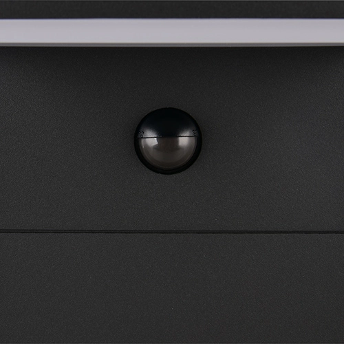 Lampe de jardin moderne Ravi anthracite avec capteur 50 cm Trio 4017807686913