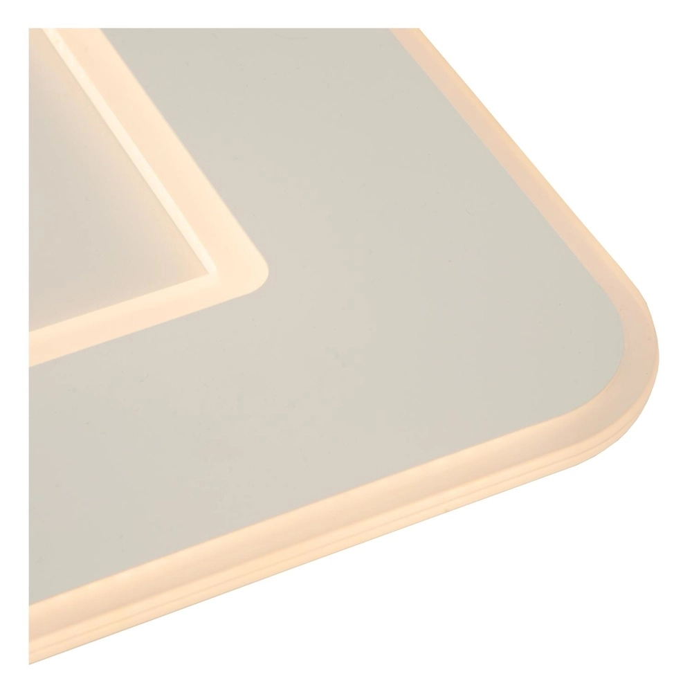 Lumière carrée au plafond Axelle blanc 2700K dimmable Lucide 5411212441706