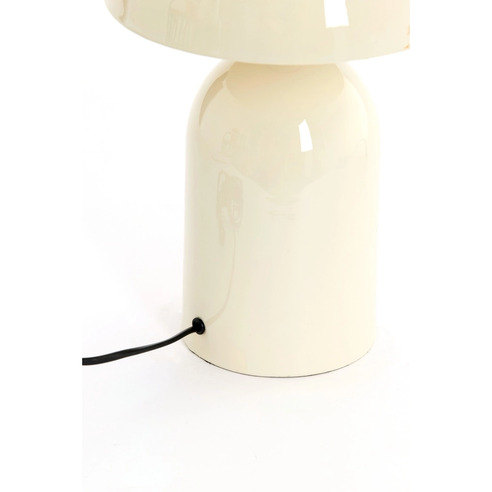Lampe de table champignon Tolima crème brillante - Ø 23cm Light & Living 8717807807788