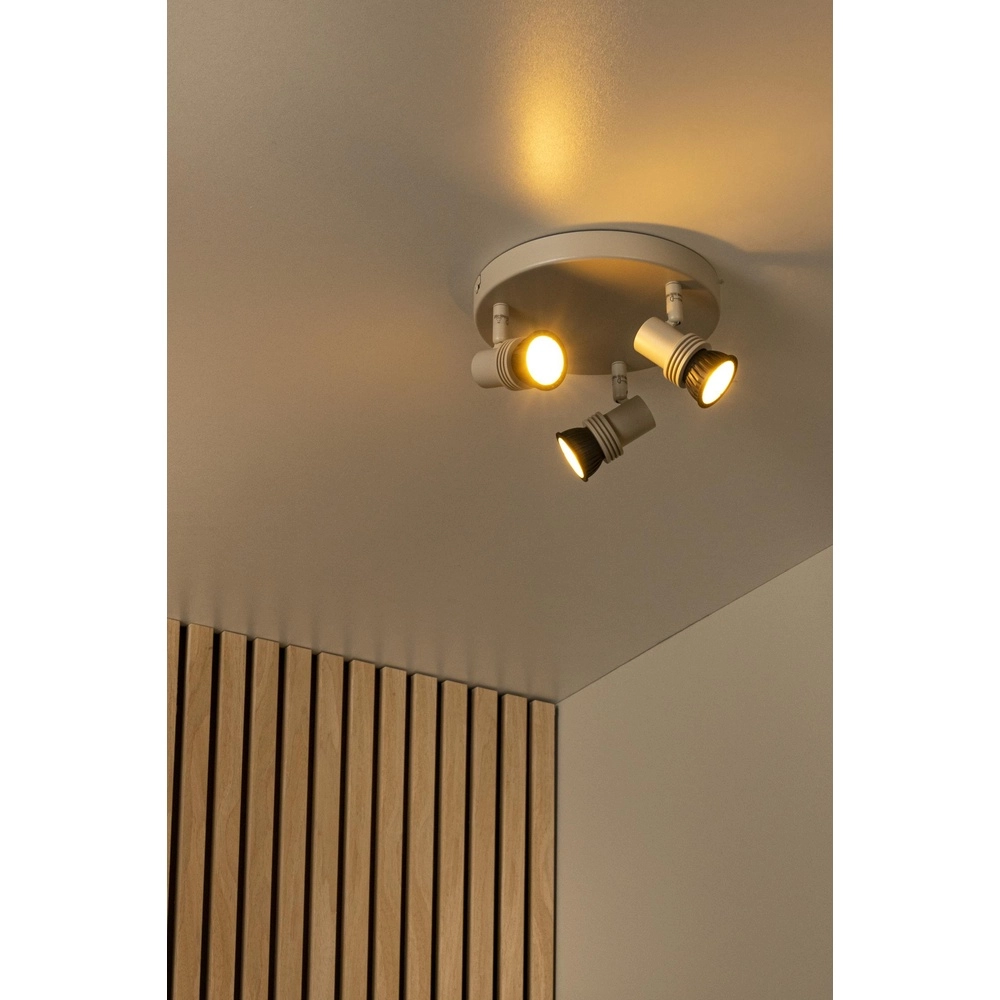 Projecteur de plafond Kianti Brun sable clair à 3 Lucide 5411212531117