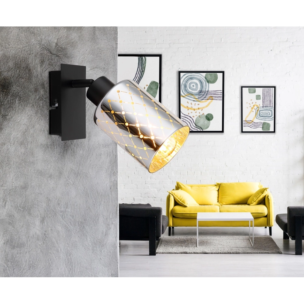 Lampe murale de conception Alonso Noir Globo 9007371578245