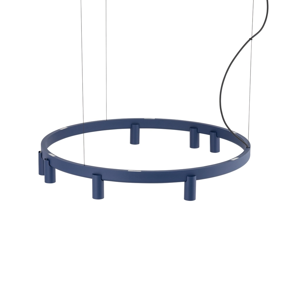 Lampe pendante de conception Fourty bleu marine Ø 80cm Lyora 5903139122832