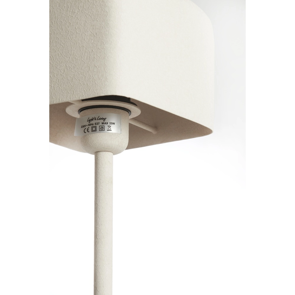 Lampe de chevet Elenie 15x15cm - crème mate Light & Living 8717807818760