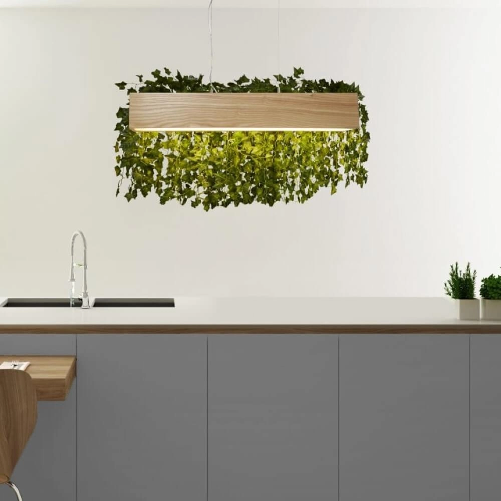 Lampe suspendue en bois Ash Searchlight 5053423119526