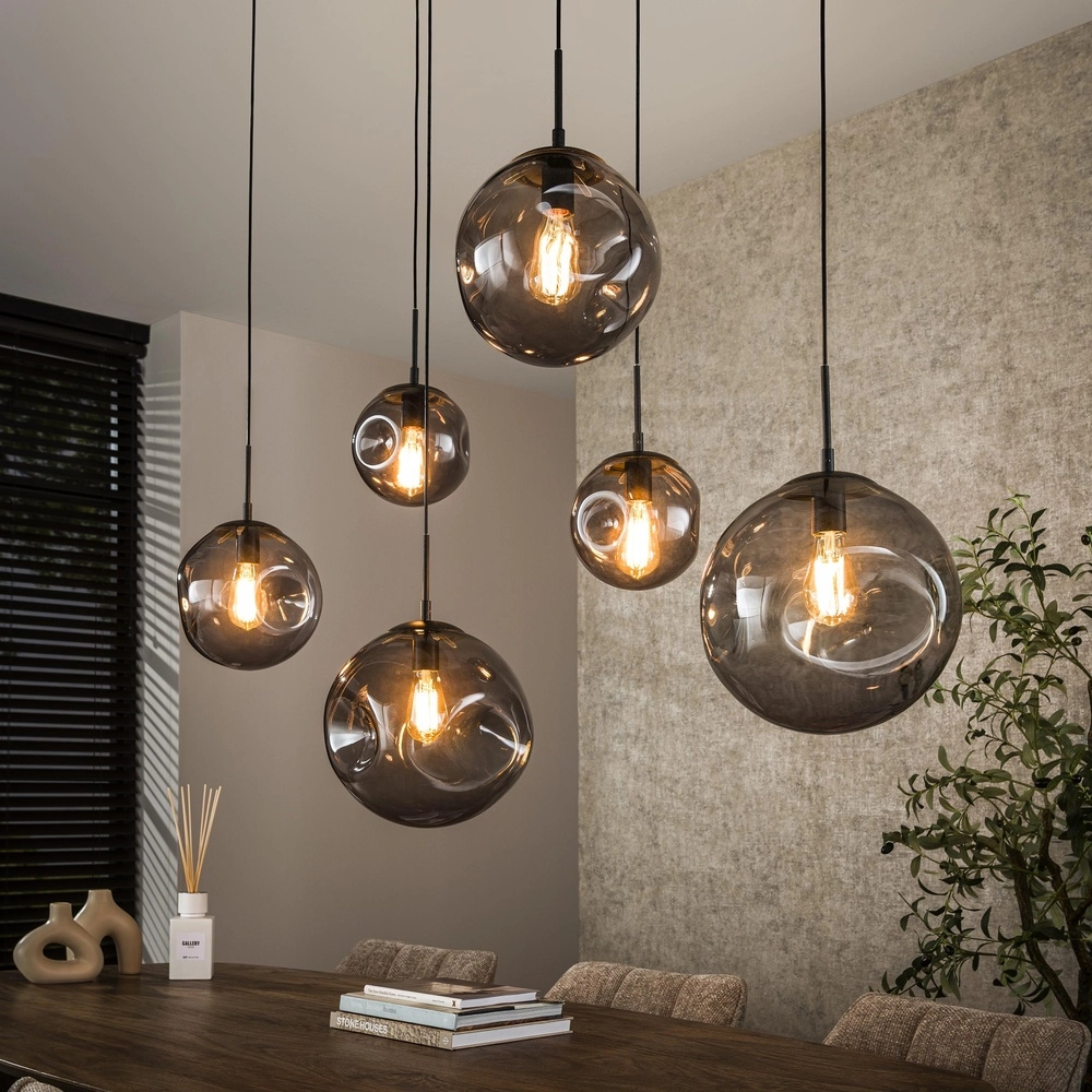 Lampe suspendue à 6 lampes Stellar avec plafond organique Lyora 8716803511729