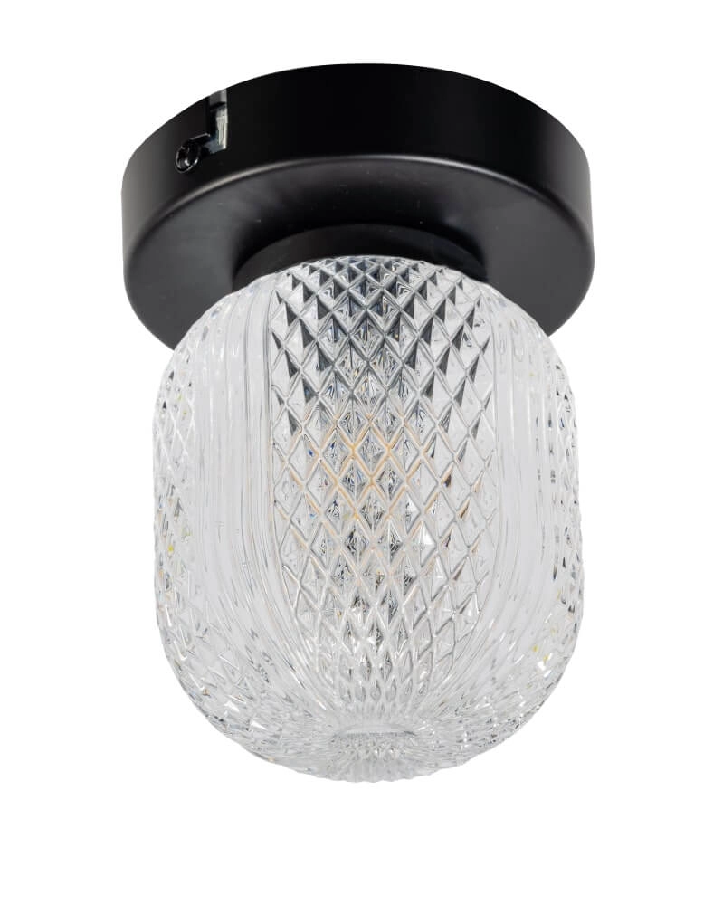 Plafonnier unique Kristel 1 lumière noire Plafonnier unique Kristel 1 lumière noire