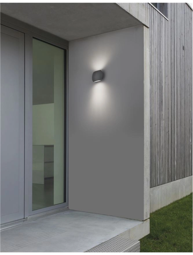 Applique murale design Como gris