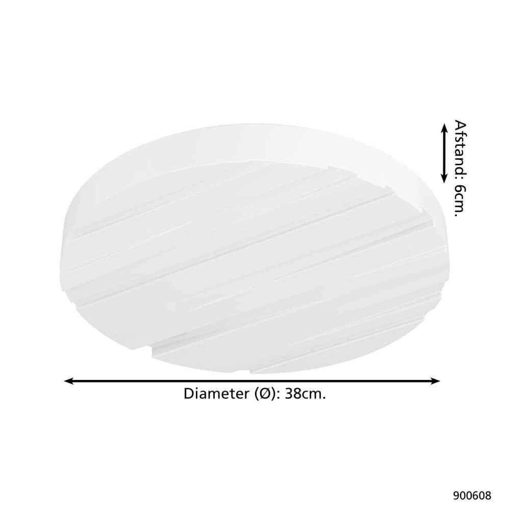 Plafonnier LED moderne Ferentino Ø 38 cm Eglo 9008606245062