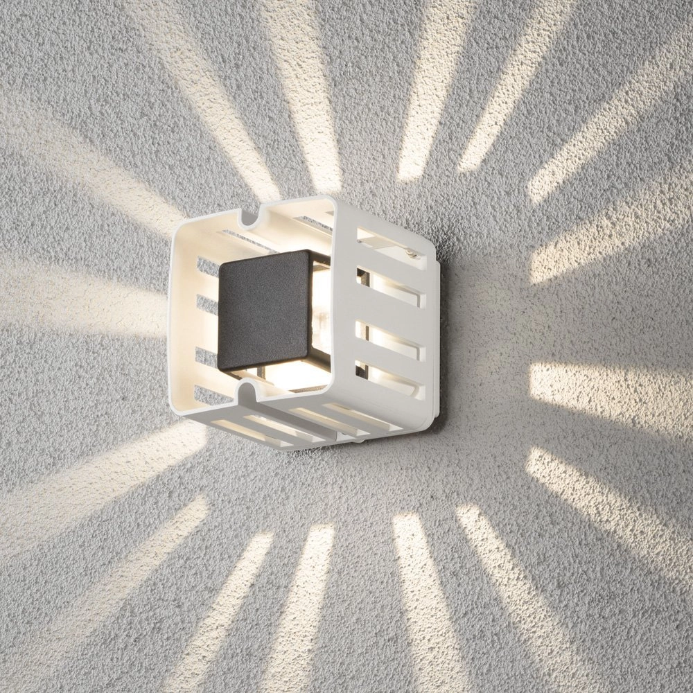 LED lampe d'extérieur Pescara Square 11 cm blanc KonstSmide 7318307978254