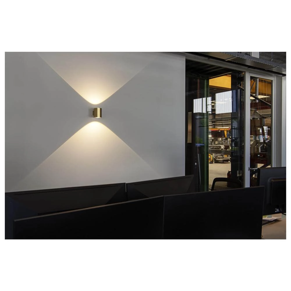 Spot monté en surface Oculus L’or en hausse et en baisse SLV 4024163297868