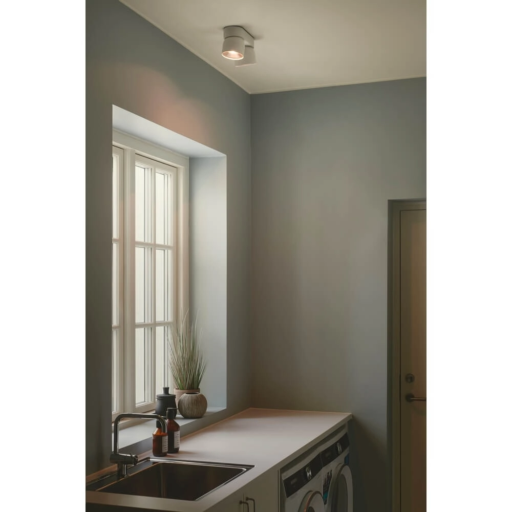 Projecteur blanc Pitcher 2 lumières directionnelles Nordlux 5704924016196