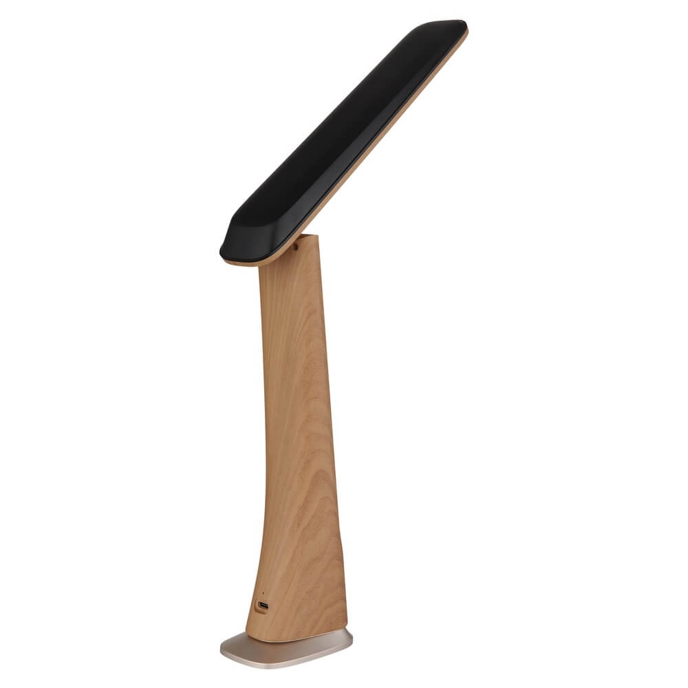 Lampe de bureau Averie en bois avec horloge Globo 9007371471720