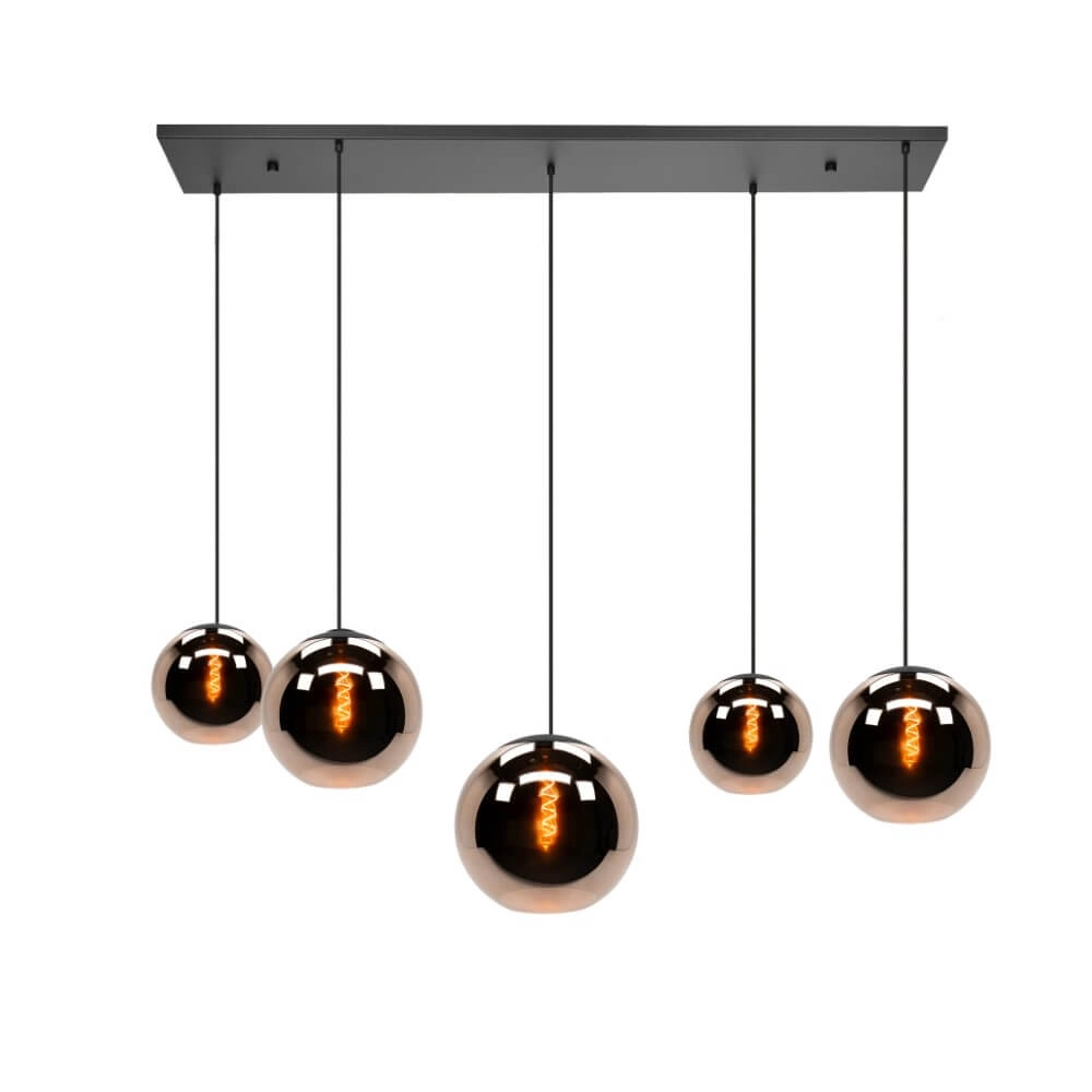 Lampe à suspension en cuivre Cordoba 5 lumières
