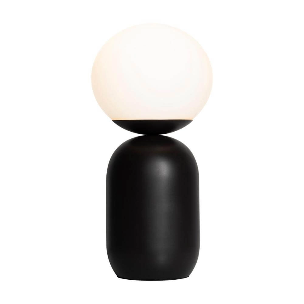 Lampe de table Notti noir et blanc Lampe de table Notti noir et blanc