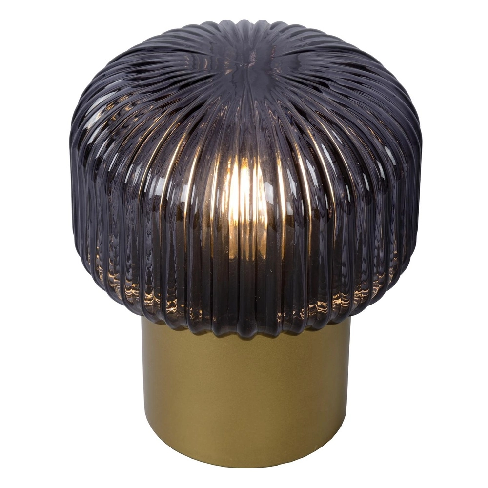 Lampe de table Jany Or avec verre fumé Lucide 5411212782663